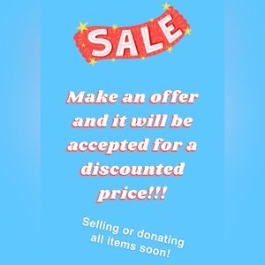 All listed items in my closet are for sale!